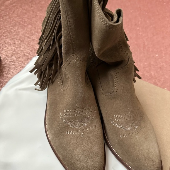 Zadig & Voltaire Women's Pilar Western Style Ankle Booties, Size 40 - Picture 9 of 9